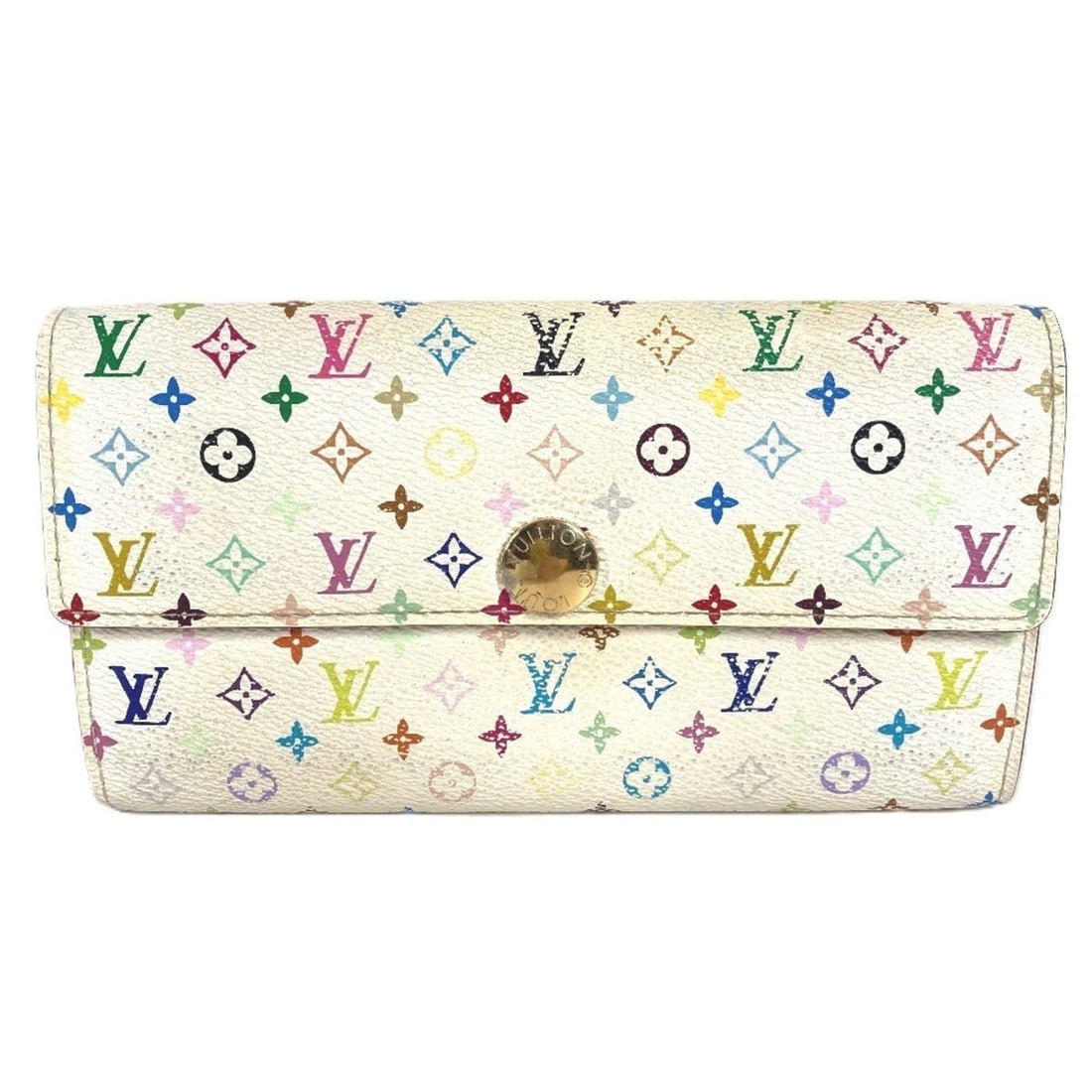 LOUIS VUITTON M93532 Monogram Multicolor Portefeuille Sarah Bi-fold Wallet Long Canvas Men's Women's: --- Catalog ---Category: SizeSize (HxWxD): 10.5cm x 18.5cm / 4.13'' x 7.28''Category: DesignType: Long wallet (bi-fold)Color: Blanc, WhiteGender: Men,WomenMaterial: Monogram Multicolore , Canvas Categ