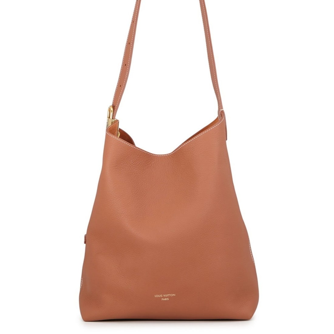 Louis Vuitton shoulder bag, grained calf leather, Low Key Hobo MM M24974. LOUIS VUITTON handbag.: --- Catalog ---Category: SizeSize (HxWxD): 35cm x 30cm x 16cm / 13.77'' x 11.81'' x 6.29''Category: DesignType: Handbag, Pouch, Shoulder bagColor: CognacGender: WomenMaterial: Leather Hardware Color: 