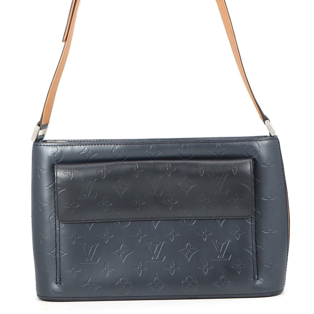 Louis Vuitton handbag Monogram Mat Alston M55122 LOUIS VUITTON: --- Catalog ---Category: SizeSize (HxWxD): 19cm x 30cm x 8cm / 7.48'' x 11.81'' x 3.14''Category: DesignType: HandbagColor: NavyGender: WomenMaterial: Monogram Mat Hardware Color: SilverCategory: Gene