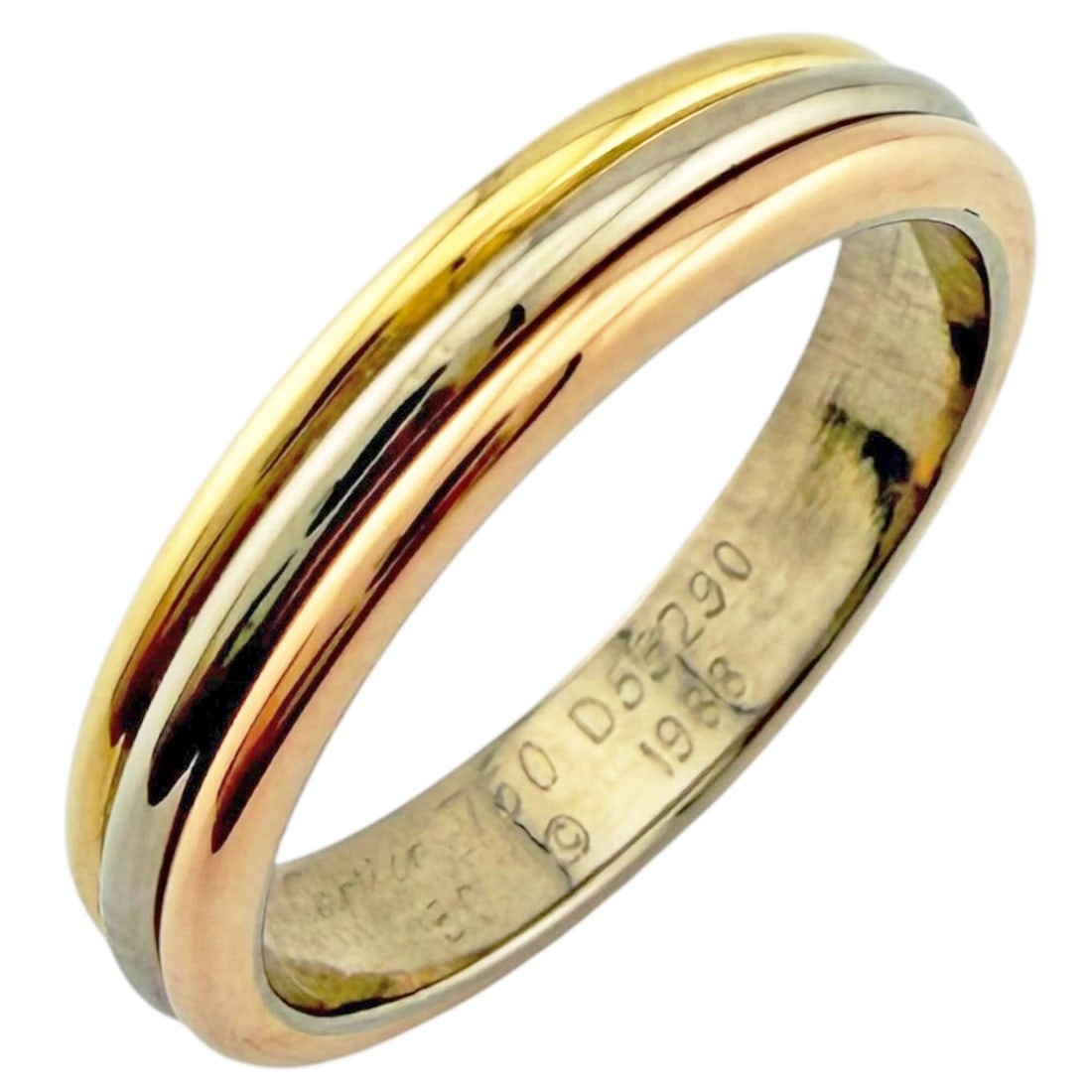 Cartier Vendôme Louis Wedding Ring, 18K Yellow Gold, Women's CARTIER: --- Catalog ---Category: PackNumber in Pack: 1Category: SizeJP Size: 9.5US Size: 5Category: DesignType: Wedding ringColor: Gold, Pink gold, SilverGender: WomenMaterial: Pink gold (18K), White gold