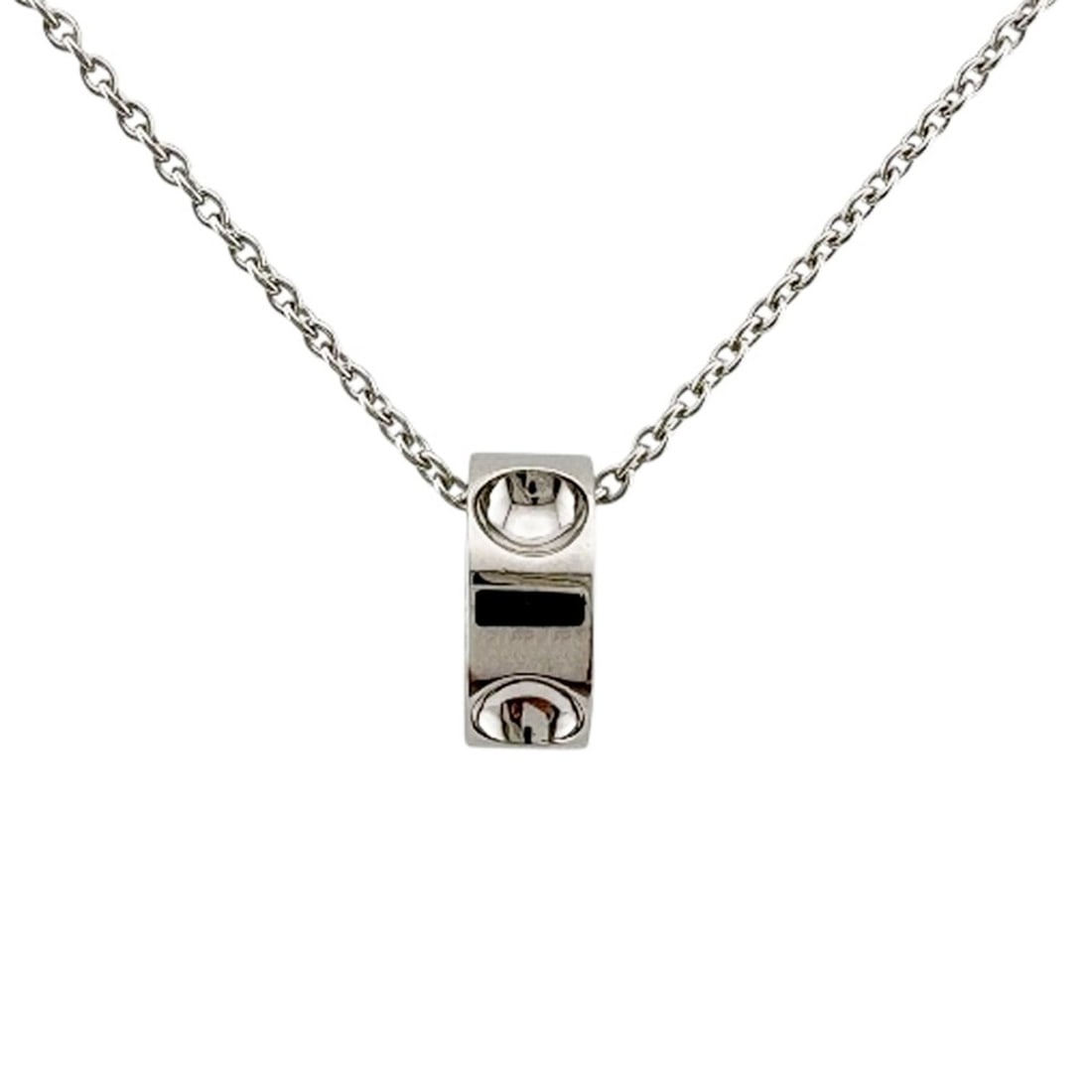 Louis Vuitton Pendant Empreinte Necklace, 18K White Gold, Women's, LOUIS VUITTON: --- Catalog ---Category: SizePendant Size: 11mm x 4.5mm / 0.43'' x 0.17''Neck Circumference: 40 cm / 15.74''Category: DesignColor: Or, White goldGender: WomenMaterial: White gold (18K)Necklace Type: