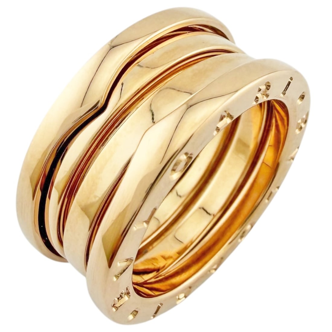 Bvlgari Bulgari B.zero1 3-band ring, 18K pink gold, women's ring.: --- Catalog ---Category: PackNumber in Pack: 1Category: SizeJP Size: 9.5US Size: 5Category: DesignType: Band ringColor: Gold, PinkGender: WomenMaterial: Pink gold (18K)Category: GeneralBrand: