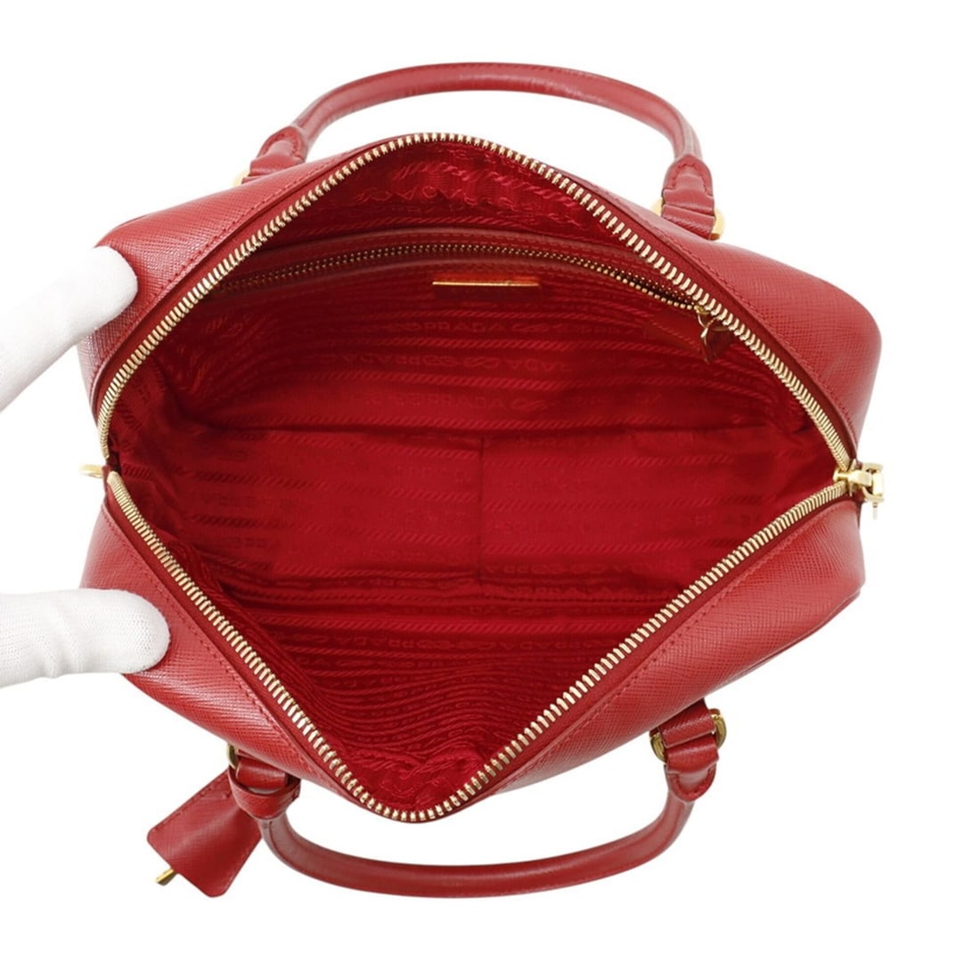 Prada Triangle Leather Handbag BN1113 PRADA - 5