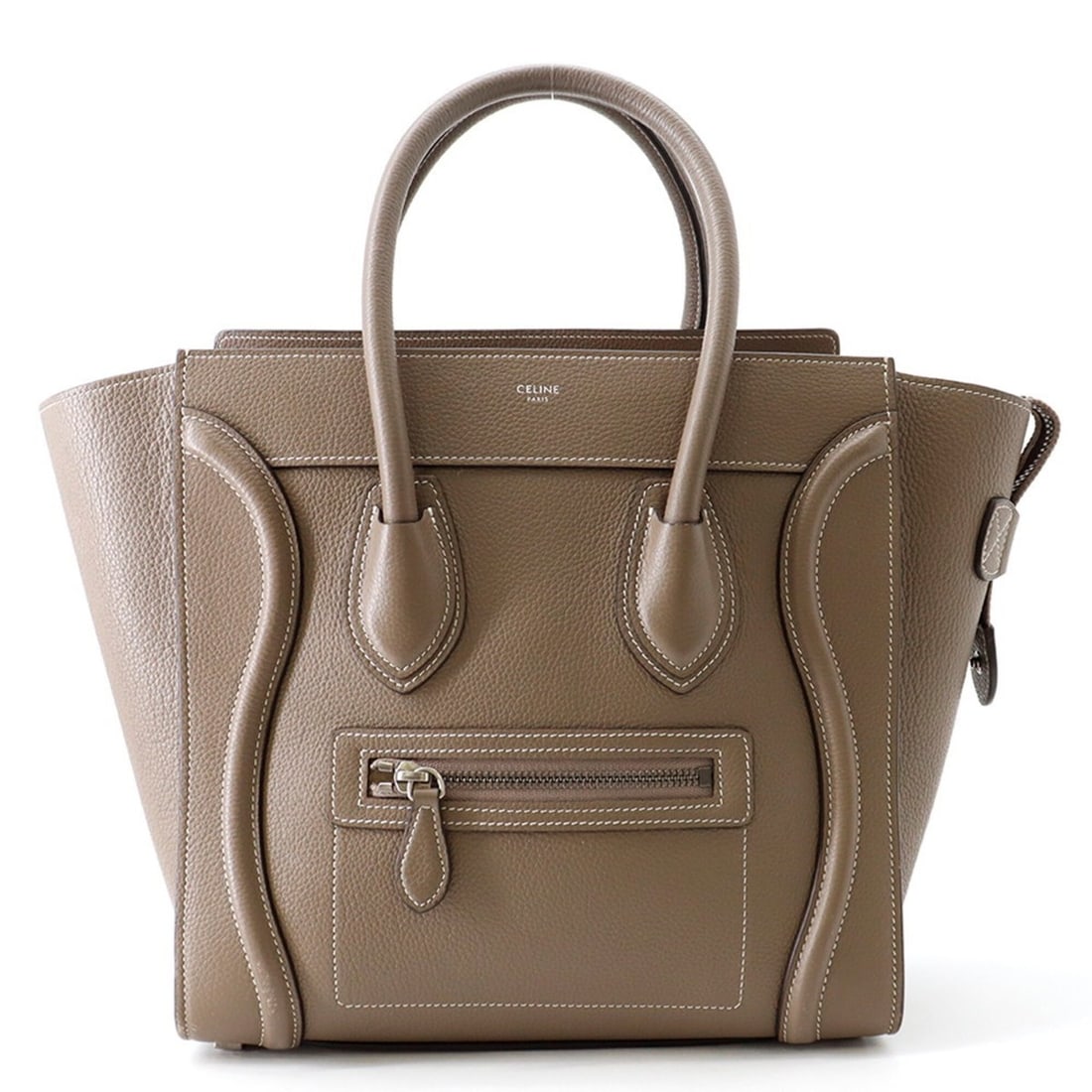 Celine Luggage Micro Shopper Handbag 189793 CELINE: --- Catalog ---Category: SizeSize (HxWxD): 28cm x 26.5cm x 14cm / 11.02'' x 10.43'' x 5.51''Category: DesignType: HandbagColor: Three colorGender: WomenMaterial: Leather Hardware Color: SilverCategory