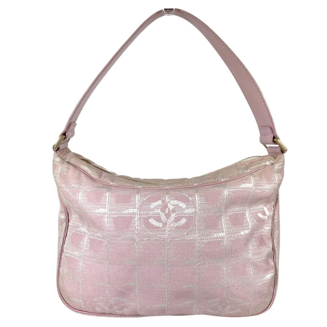 CHANEL New Travel Line CC Coco Mark Logo Bag, Shoulder Handbag, Nylon Leather, Women's, Pink: --- Catalog ---Category: SizeSize (HxWxD): 15cm x 23cm x 7.5cm / 5.9'' x 9.05'' x 2.95''Category: DesignType: Handbag, Shoulder bagColor: PinkGender: WomenMaterial: Nylon , Leather Category: GeneralLi