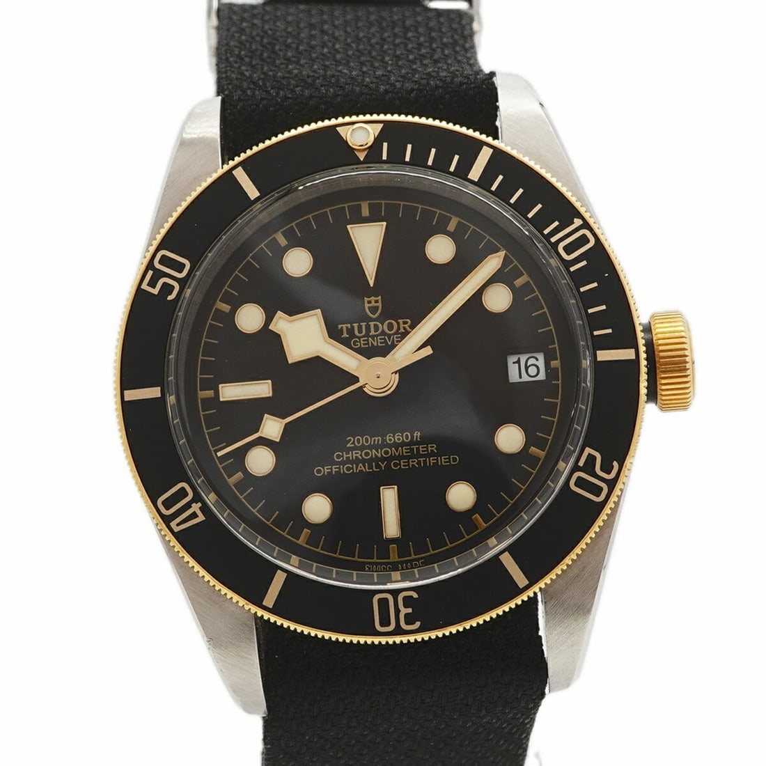 Tudor Black Bay S&G 79733N Dial Men's Watch: --- Catalog ---Category: SizeWrist Size: 18cm / 7.08''Case Diameter: 41mm / 1.61''Category: DesignType: WristwatchGender: MenColor (Dial): BlackMaterial (Band): NylonCategory: GeneralMPN: 79733NBrand: