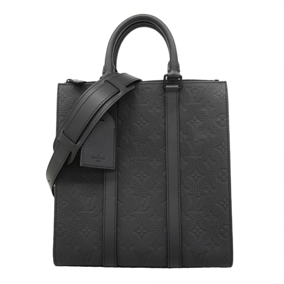 Louis Vuitton Monogram Taurillon Sac Plat Cross Handbag M21884 Black 2-way bag for men (1 of 12)
