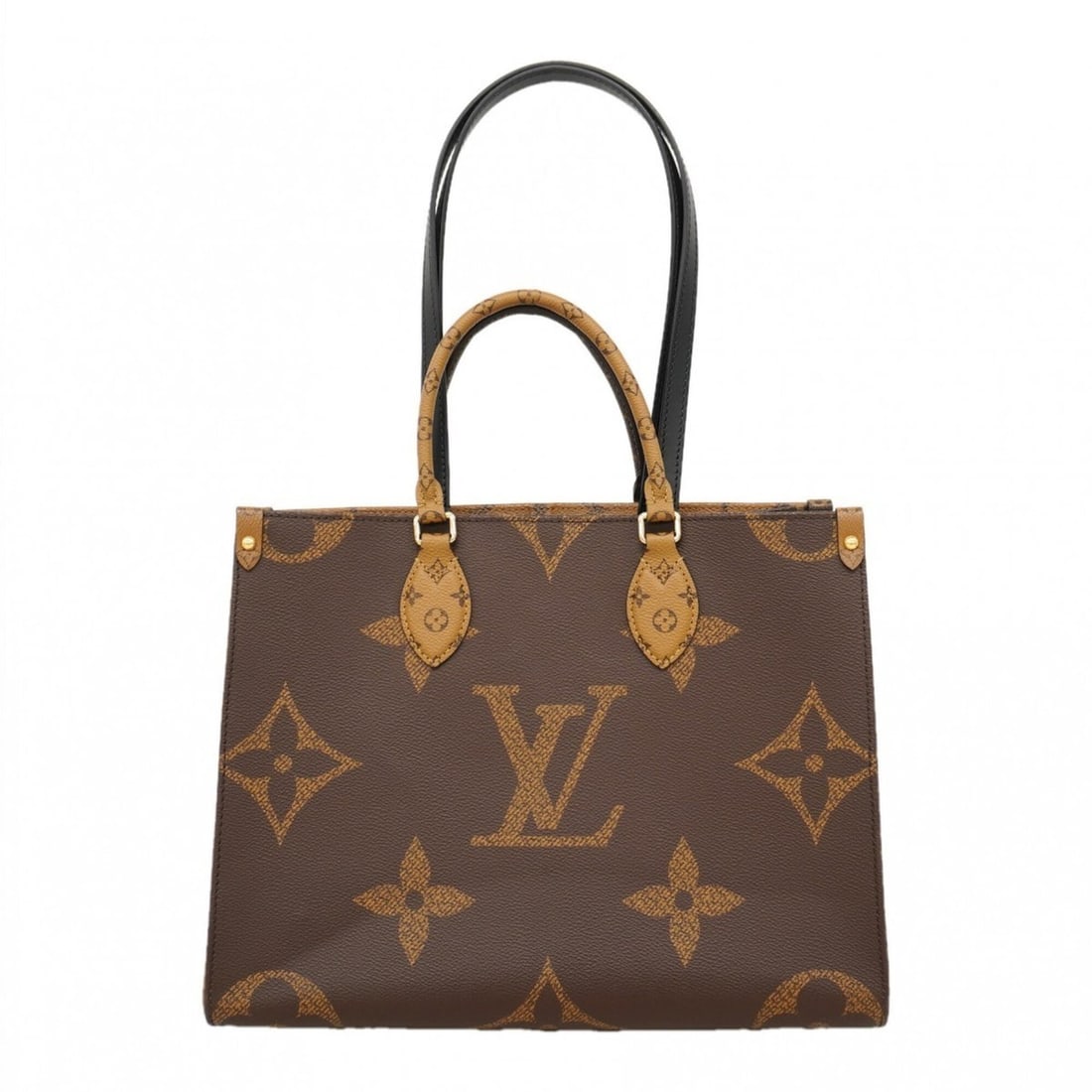 Louis Vuitton Monogram Giant Reverse OnTheGo MM Tote Bag M45321 Brown 2-way bag for women: --- Catalog ---Category: SizeSize (HxWxD): 27cm x 34.5cm x 15cm / 10.62'' x 13.58'' x 5.9''Category: DesignType: Tote bagColor: BrownGender: WomenCategory: GeneralMPN: M45321Brand: Louis Vuitton--- It