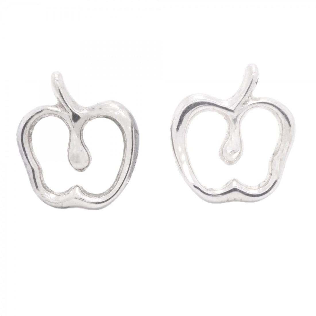 Tiffany & Co. Apple Sterling Silver 925 Earrings for Women: --- Catalog ---Category: SizeSize (HxWxD): 10.50mm x 9.50mm / 0.41'' x 0.37''Category: DesignType: Stud earringsGender: WomenMaterial: Silver 925Category: GeneralBrand: Tiffany--- Item List ---Section