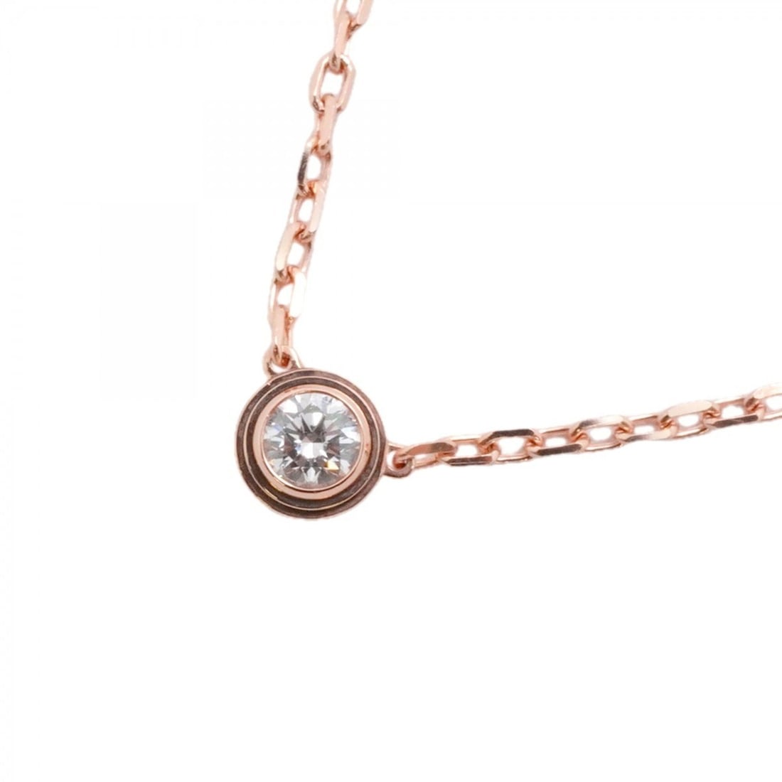 Cartier Damour Necklace SM 1PD 18KPG Pink Gold Diamond Women's: --- Catalog ---Category: SizePendant Size: 4.5mm x 5.7mm / 0.17'' x 0.22''Neck Circumference: 38 cm - 41 cm / 14.96'' - 16.14''Category: DesignStone: DiamondGender: WomenMaterial: Pink gold (18K)Neckl