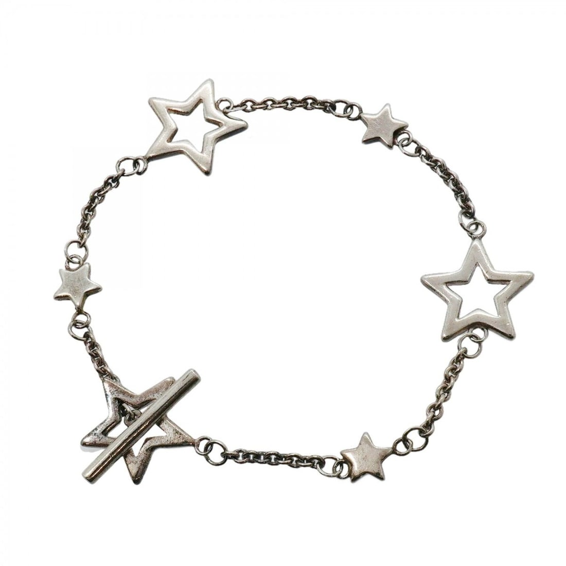 Tiffany & Co. Starlink Bracelet, Sterling Silver 925, Women's: --- Catalog ---Category: SizeLength: 16.5cm / 6.49''Category: DesignType: Charm braceletGender: WomenMaterial: Silver 925Category: GeneralBrand: Tiffany--- Item List ---Section: ConditionRanking: Rank