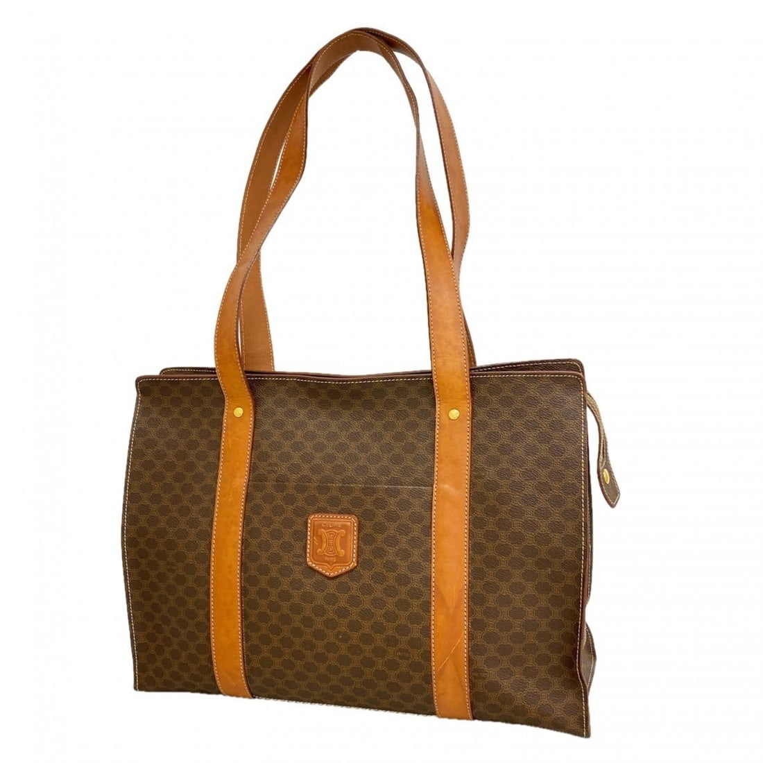 Celine Macadam Tote Bag, Brown, Women's, P3044946: --- Catalog ---Category: SizeSize (HxWxD): 29cm x 39.5cm x 13cm / 11.41'' x 15.55'' x 5.11''Category: DesignType: Tote bagColor: BrownGender: WomenMaterial: PVC Hardware Color: GoldCategory: GeneralBr
