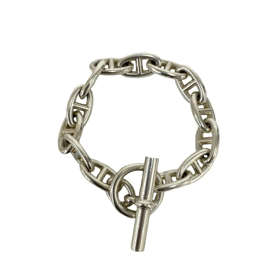 HERMES Chaine d'Ancre GM 13-link bracelet, sterling silver 925, men's accessory, silver, 38344: --- Catalog ---Category: SizeLength: 22cm / 8.66''Category: DesignType: Charm braceletColor: SilverGender: MenMaterial: Silver 925Category: GeneralBrand: Hermes--- Item List ---Section: ConditionRanki
