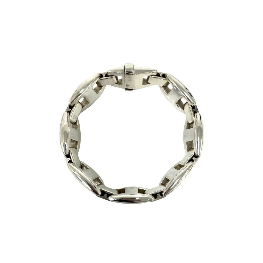 HERMES Vintage Cassiopeia Bracelet, Sterling Silver 925, Accessory, 29650: --- Catalog ---Category: SizeLength: 20cm / 7.87''Category: DesignType: Charm braceletColor: SilverGender: WomenMaterial: Silver 925Category: GeneralBrand: Hermes--- Item List ---Section: ConditionRan
