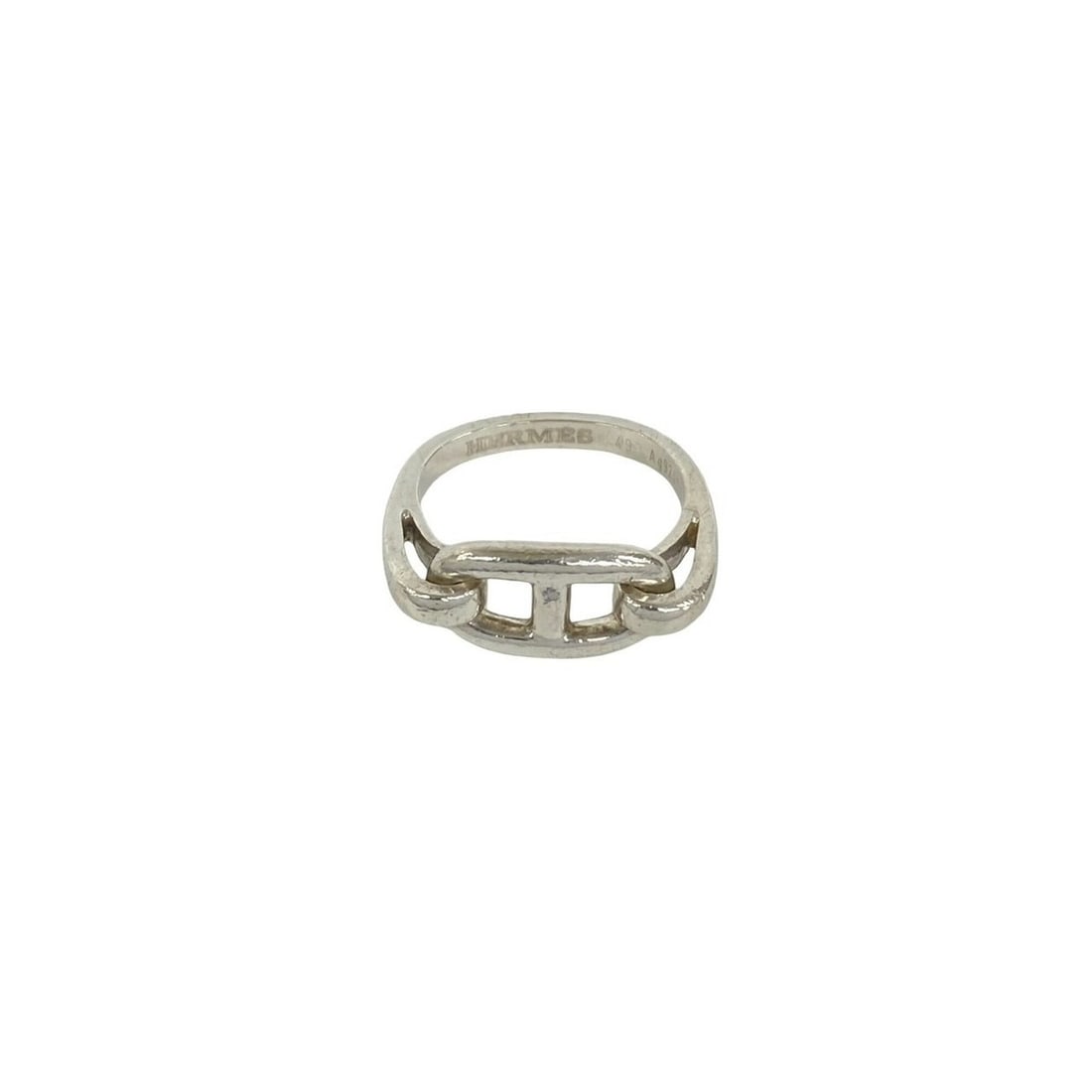 HERMES Chaine d'Ancre Ring, Sterling Silver 925, Women's Accessory, Item No. 22284: --- Catalog ---Category: SizeJP Size: 8US Size: 4.5Category: DesignType: Band ringColor: SilverGender: WomenMaterial: Silver 925Category: GeneralBrand: Hermes--- Item List ---Section: ConditionRanking