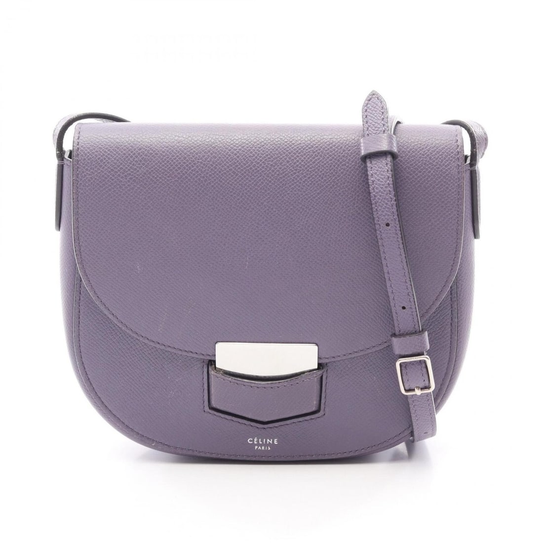 Celine Trotter Small Shoulder Bag Handbag Leather Women's Purple: --- Catalog ---Category: SizeSize (HxWxD): 17cm x 18cm x 4cm / 6.69'' x 7.08'' x 1.57''Category: DesignType: Shoulder bagColor: PurpleGender: WomenMaterial: Leather Category: GeneralBrand: Celine--- I