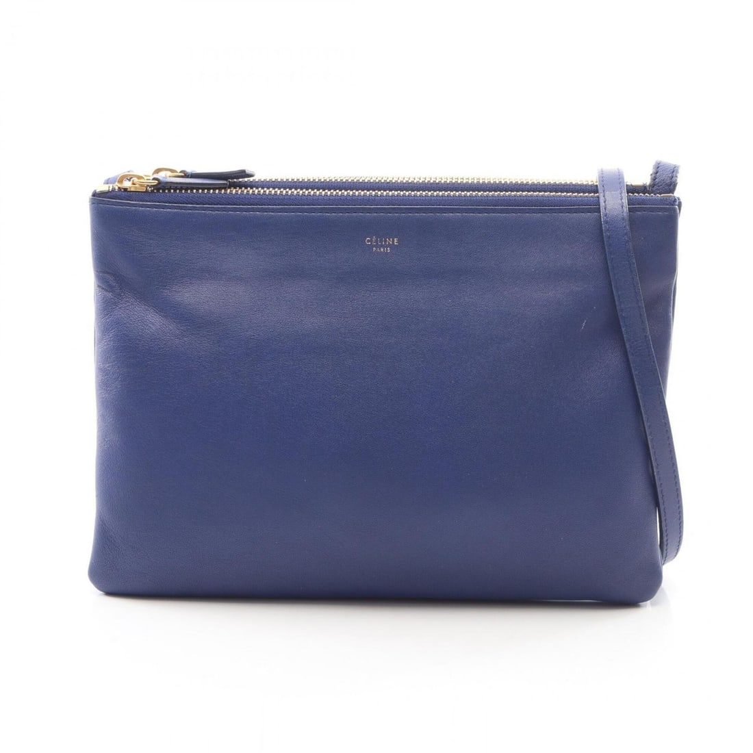 Celine TRIO LARGE Shoulder Bag/Handbag, Leather, Women's, Blue, 171453: --- Catalog ---Category: SizeSize (HxWxD): 18cm x 24cm / 7.08'' x 9.44''Category: DesignType: Shoulder bagColor: BlueGender: WomenMaterial: Leather Category: GeneralMPN: 171453Brand: Celine--- Item Li