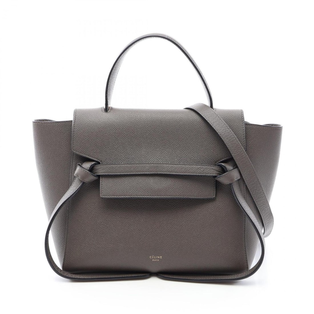 Celine BELT BAG MICRO 2-Way Handbag, Leather, Women's, Gray (189153): --- Catalog ---Category: SizeSize (HxWxD): 21cm x 24cm x 13cm / 8.26'' x 9.44'' x 5.11''Category: DesignType: HandbagColor: GrayGender: WomenMaterial: Leather Category: GeneralMPN: 189153Brand: Celine