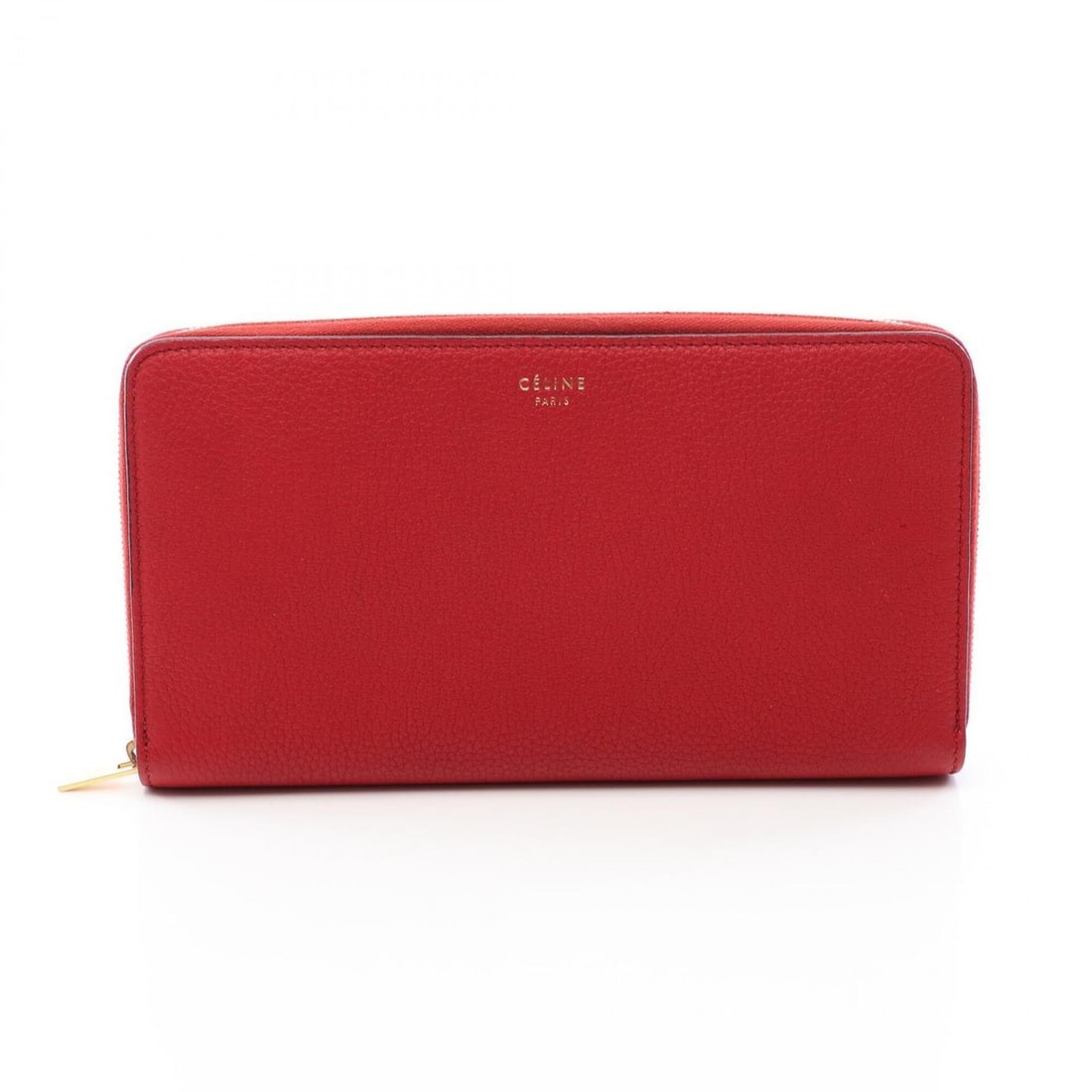Celine CELINE Round Long Wallet Leather for Women Red: --- Catalog ---Category: SizeSize (HxWxD): 11cm x 19.5cm x 2cm / 4.33'' x 7.67'' x 0.78''Category: DesignType: Long wallet (bi-fold)Color: Red colorGender: WomenMaterial: Leather Category: GeneralBran