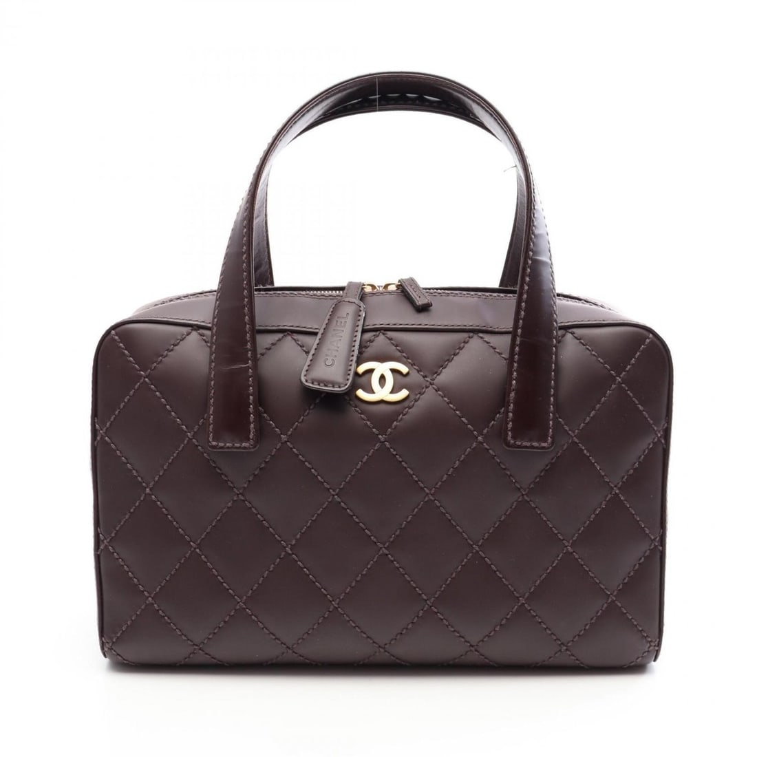 Chanel Wild Stitch Handbag, Leather, Women's, Bordeaux: --- Catalog ---Category: SizeSize (HxWxD): 20cm x 33cm x 12cm / 7.87'' x 12.99'' x 4.72''Category: DesignType: HandbagColor: BordeauxGender: WomenMaterial: Leather Category: GeneralBrand: Chanel--- It