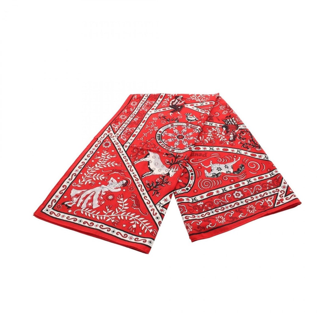 Hermes Carre Geant 140 Peuple du Vent Scarf Muffler Silk Cashmere Women's Red Black White: --- Catalog ---Category: SizeSize (LxW): 1.36m x 1.36m / 53.54'' x 53.54''Category: DesignType: ScarfColor: Black, Red color, WhiteGender: WomenMaterial: Silk , Cashmere Category: GeneralBrand: Hermes