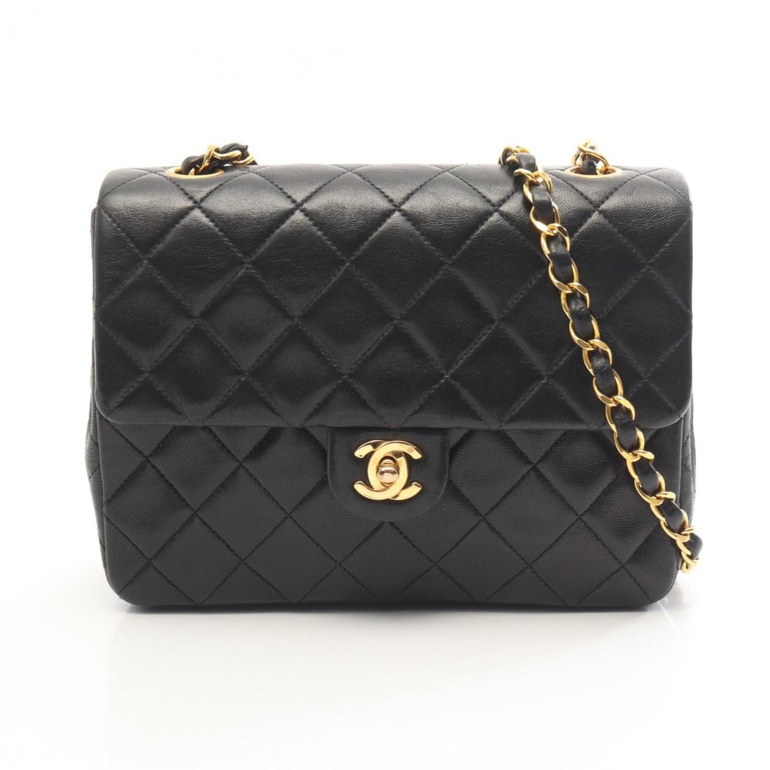 Chanel Mini Matelassé 20 Shoulder Bag/Handbag, Lambskin Leather, Women's, Black: --- Catalog ---Category: SizeSize (HxWxD): 15cm x 20cm x 6cm / 5.9'' x 7.87'' x 2.36''Category: DesignType: Handbag, Shoulder bagColor: BlackGender: WomenMaterial: Leather Leather/Fur Type: LambskinCa