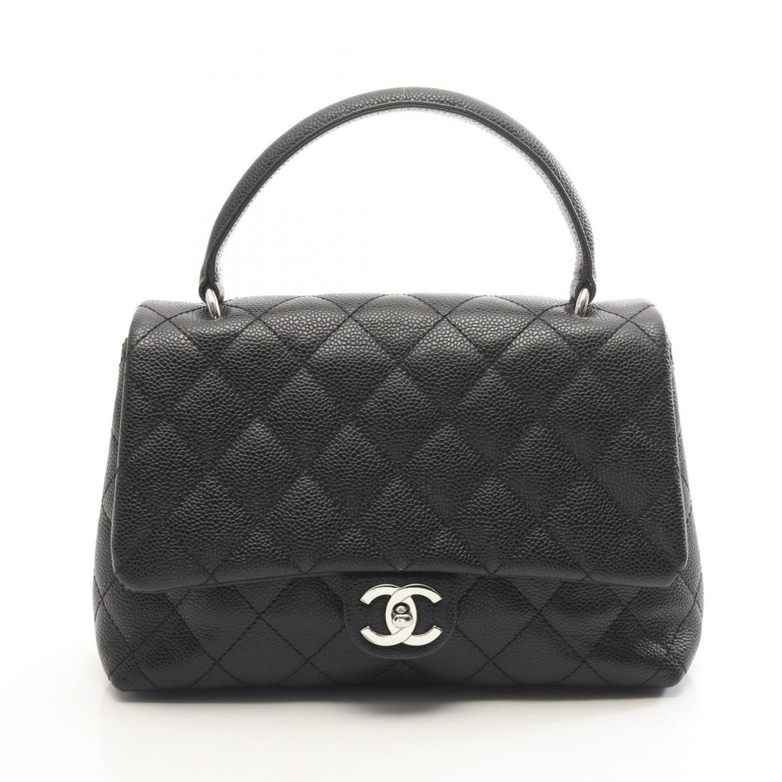 Chanel Matelassé Handbag, Caviar Leather (Grained Calfskin), Women's, Black: --- Catalog ---Category: SizeSize (HxWxD): 19cm x 26cm x 9cm / 7.48'' x 10.23'' x 3.54''Category: DesignType: HandbagColor: BlackGender: WomenMaterial: Grained Calfskin Category: GeneralBrand: Chanel-