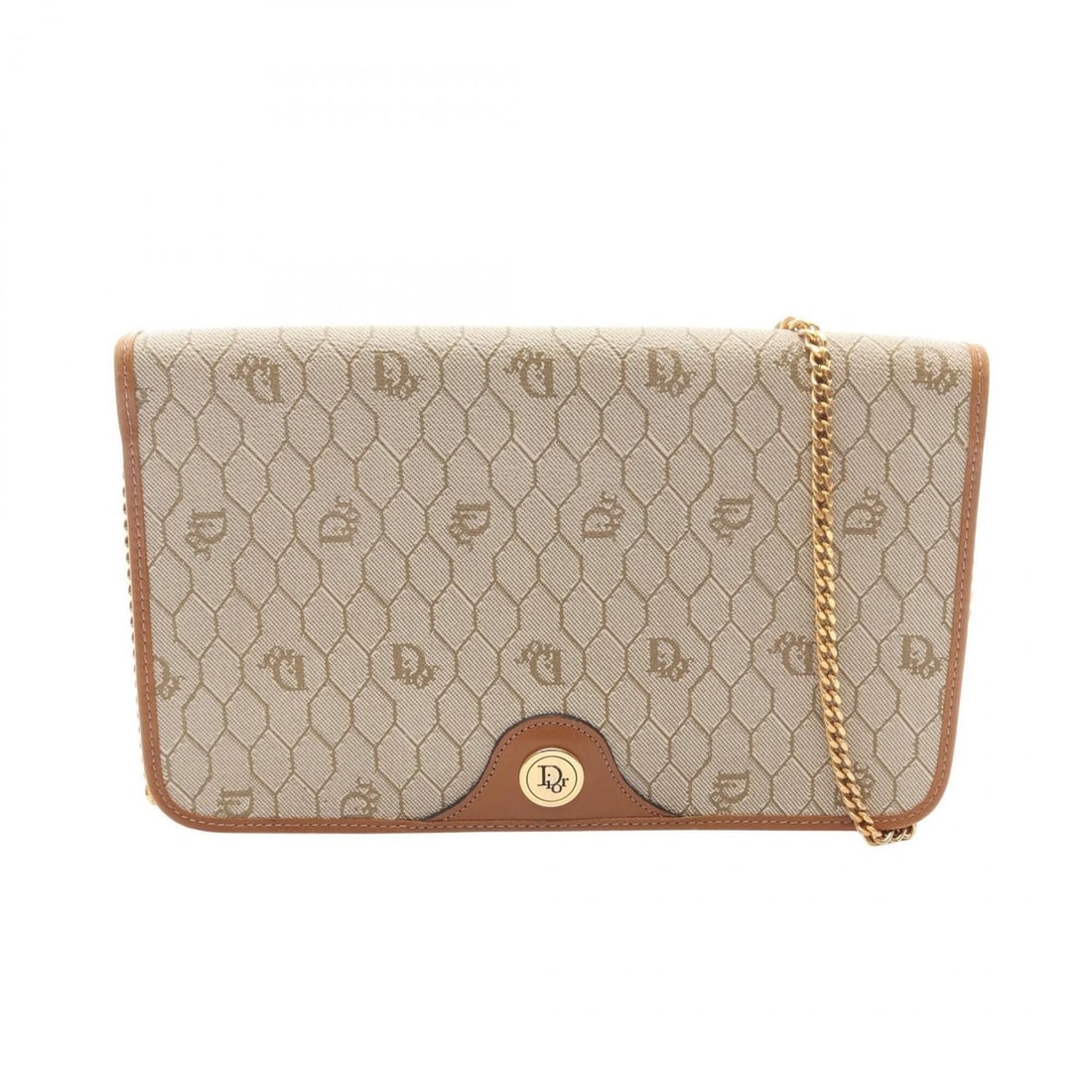 Christian Dior Dior Honeycomb Shoulder Bag/Handbag, Coated Canvas and Leather, Women's, Beige/Brown: --- Catalog ---Category: SizeSize (HxWxD): 16cm x 25.5cm / 6.29'' x 10.03''Category: DesignType: Handbag, Shoulder bagColor: Beige, BrownGender: WomenMaterial: Coated canvas , Leather Category: Genera