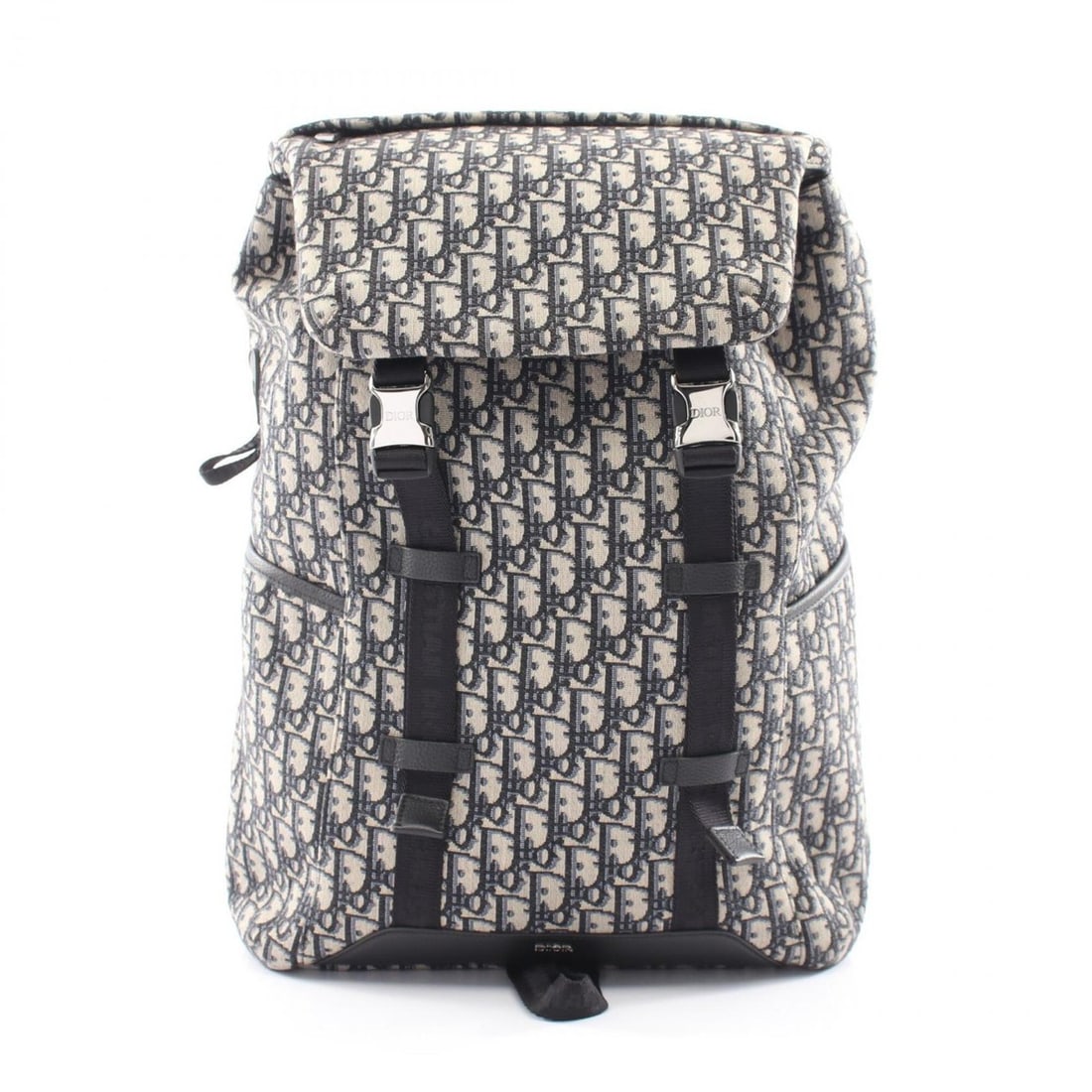 Christian Dior Dior Explorer Backpack/Handbag, Canvas and Leather, Men's, Navy/Beige,: --- Catalog ---Category: SizeSize (HxWxD): 45cm x 32cm x 13cm / 17.71'' x 12.59'' x 5.11''Category: DesignType: BackpackColor: Beige, NavyGender: Men,WomenMaterial: Canvas , Leather Category: GeneralM