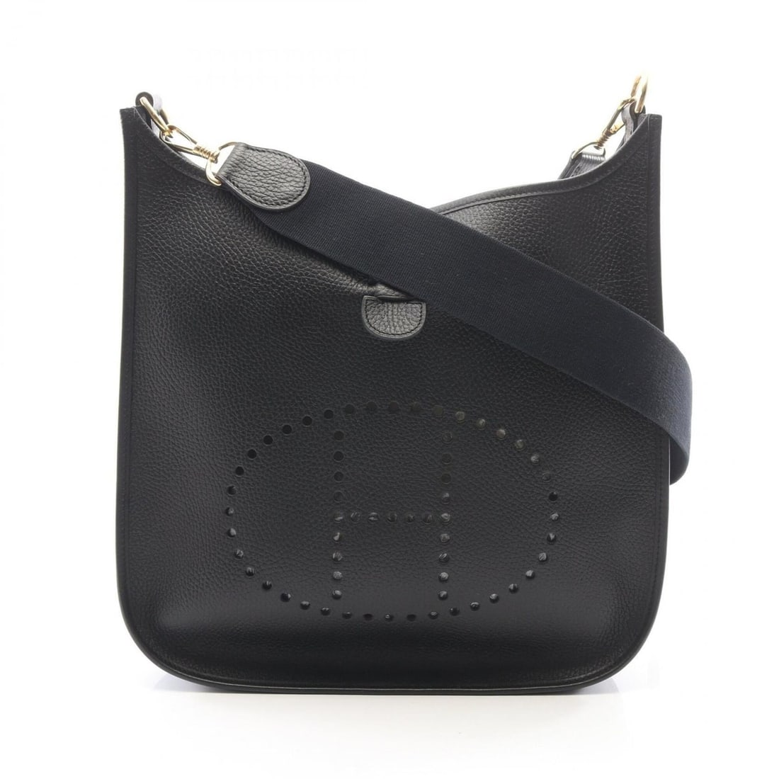 Hermes Evelyne 1 GM Shoulder Bag Handbag Leather Ardennes Women's Black: --- Catalog ---Category: SizeSize (HxWxD): 31cm x 31cm x 7cm / 12.2'' x 12.2'' x 2.75''Category: DesignType: Handbag, Shoulder bagColor: BlackGender: WomenMaterial: Ardennes leather Category: GeneralB