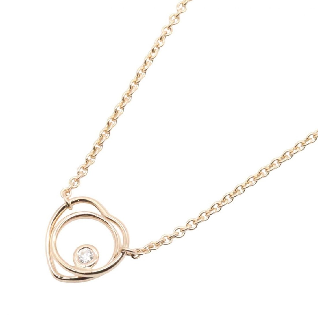 Hermes Vertege Coeur TPM Necklace, 18KPG (Pink Gold) Diamond, Women's, Gold Tone: --- Catalog ---Category: SizePendant Size: 12mm x 13mm / 0.47'' x 0.51''Neck Circumference: 39.5 cm - 41.5 cm / 15.55'' - 16.33''Category: DesignColor: GoldGender: WomenMaterial: Pink gold (18K)Neckla