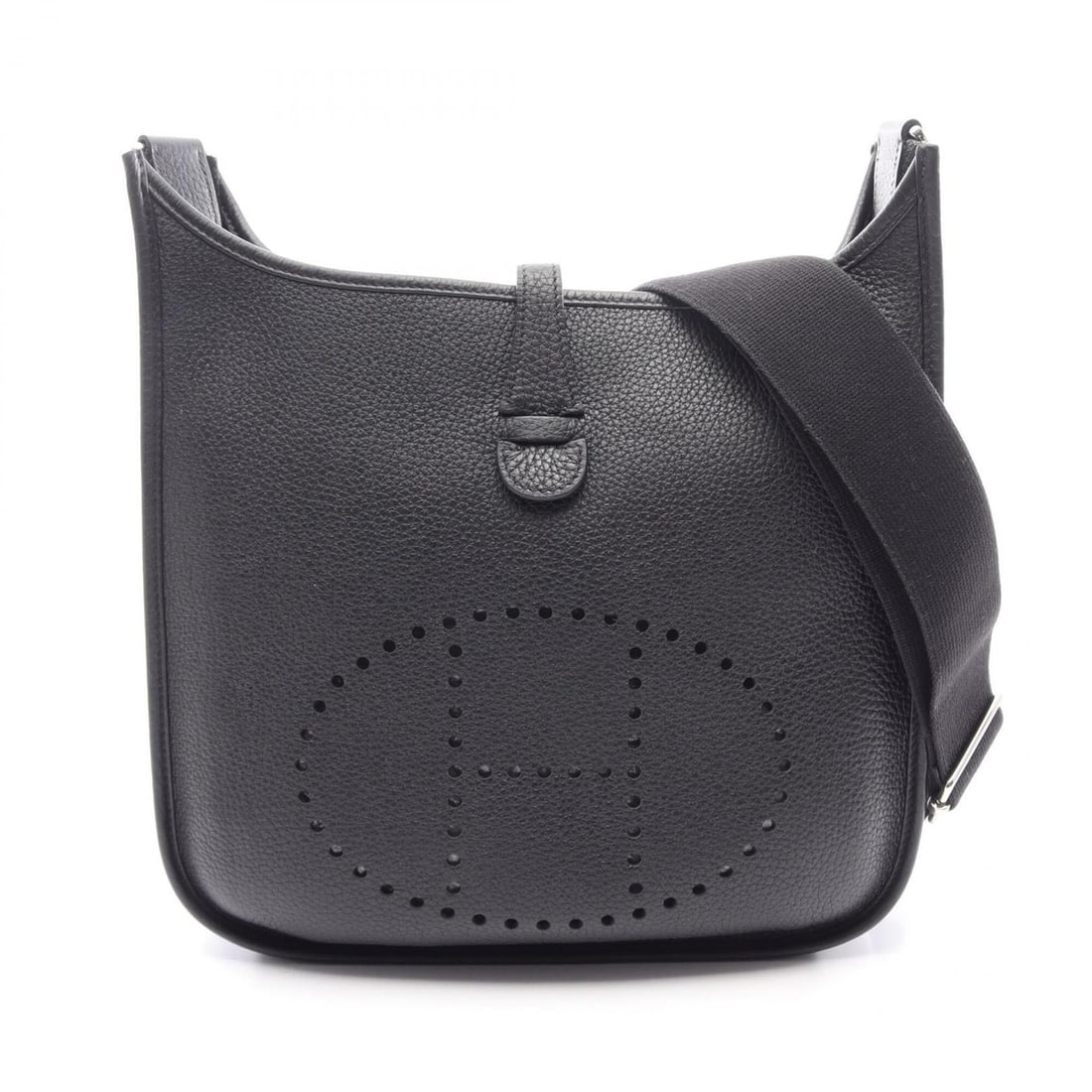 Hermes Evelyne 3 Trois PM Shoulder Bag/Handbag, Taurillon Clemence Leather, Women's, Black (1 of 10)