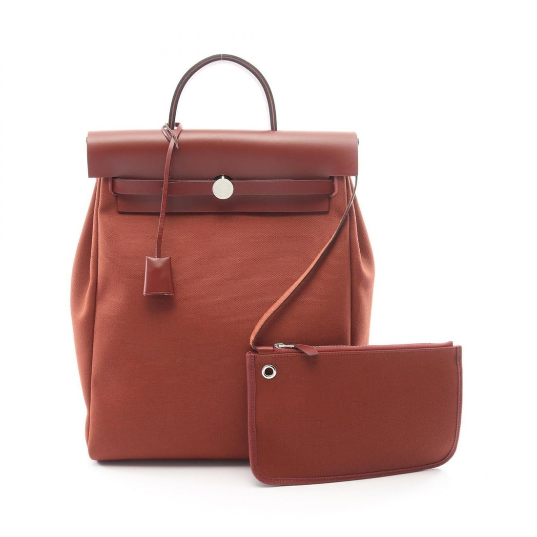 Hermes Herbag Zip Add PM Retourne Backpack Handbag Canvas Leather Toile H Vache Hunter Women's Brown: --- Catalog ---Category: SizeSize (HxWxD): 36cm x 30cm x 10cm / 14.17'' x 11.81'' x 3.93''Category: DesignType: Backpack, Handbag, PouchColor: BrownGender: WomenMaterial: Canvas , Toile H , Vache leat
