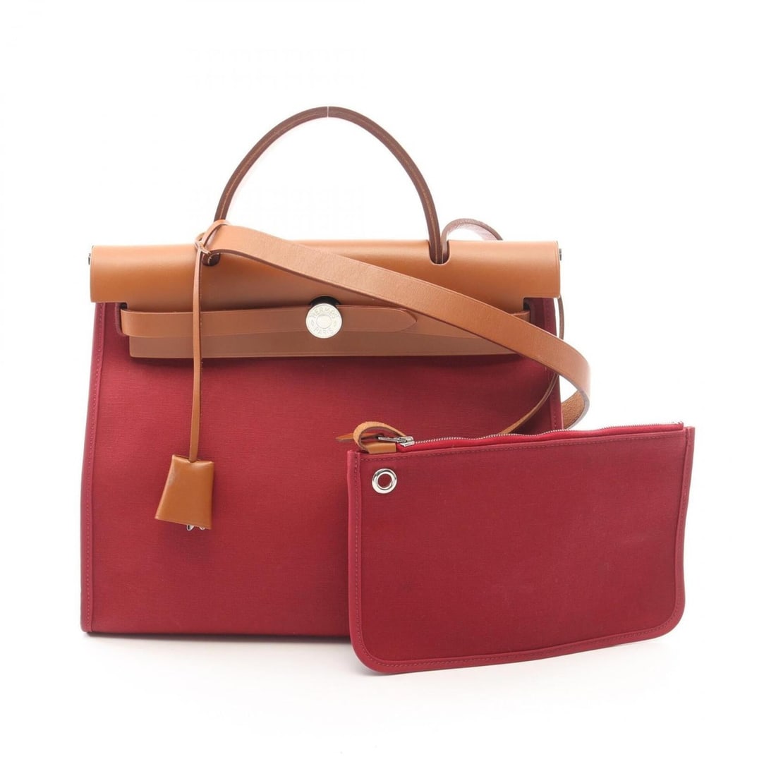 Hermes Herbag Zip PM Ruby Natural 2-Way Handbag Vache Hunter Toile Officier Women's Bordeaux Brown: --- Catalog ---Category: SizeSize (HxWxD): 24cm x 31cm x 10cm / 9.44'' x 12.2'' x 3.93''Category: DesignType: Handbag, PouchColor: Bordeaux, BrownGender: WomenMaterial: Toile officier Category: Genera