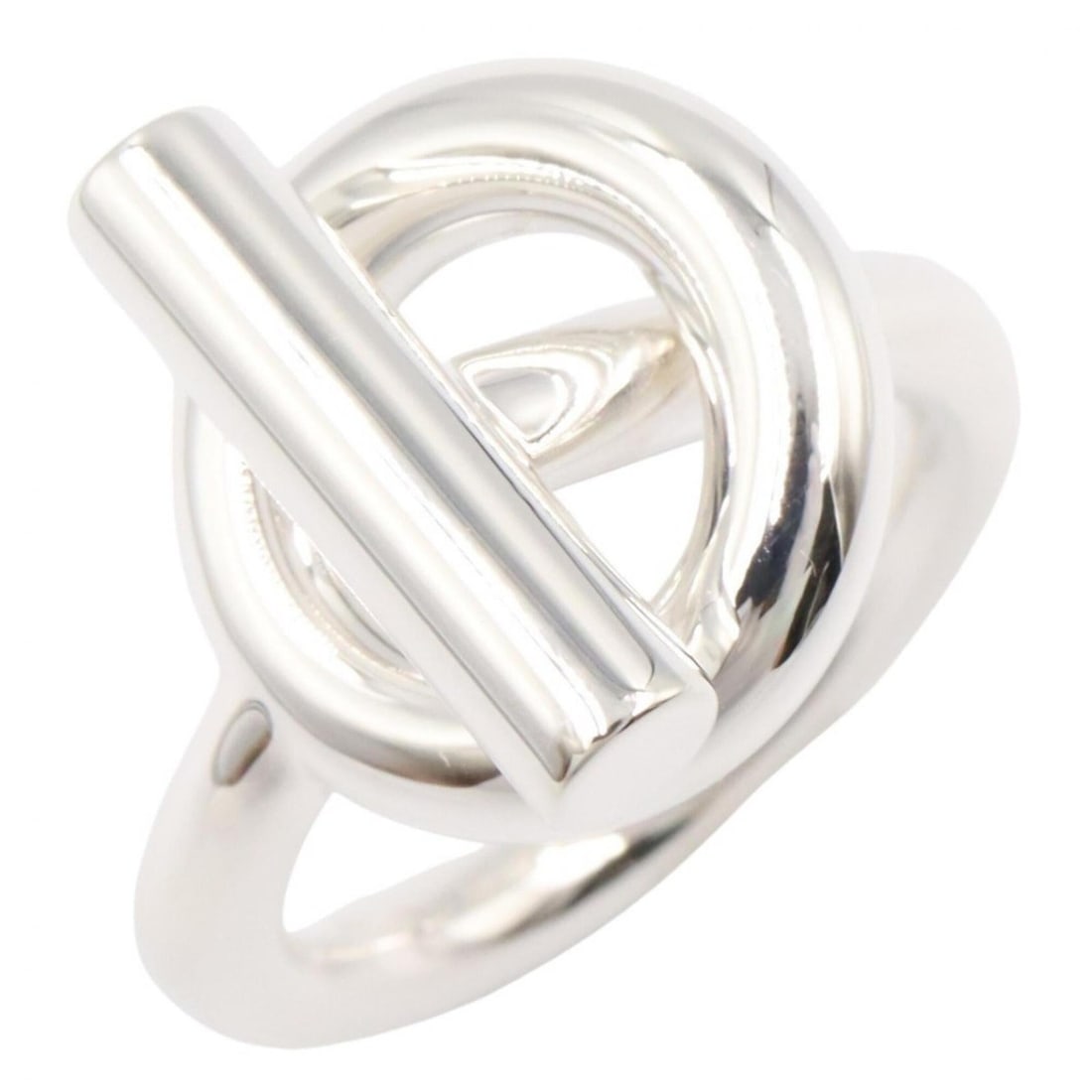 Hermes HERMES Echabe Ring MM Ring, Sterling Silver 925, Women's, Tone, H103658B 00046: --- Catalog ---Category: SizeJP Size: 9.5US Size: 5Category: DesignType: Band ringColor: SilverGender: WomenMaterial: Silver 925Category: GeneralMPN: H103658B 00046Brand: Hermes--- Item List ---Sectio