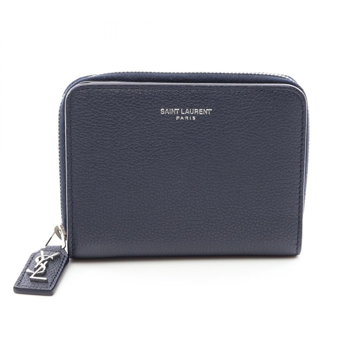 Yves Saint Laurent Saint Laurent Paris Rive Gauche Bi-fold Wallet, Leather, Women's, Navy: --- Catalog ---Category: SizeSize (HxWxD): 9cm x 12cm x 2.5cm / 3.54'' x 4.72'' x 0.98''Category: DesignType: Wallet (bi-fold)Color: NavyGender: WomenMaterial: Leather Category: GeneralBrand: Yves Sai