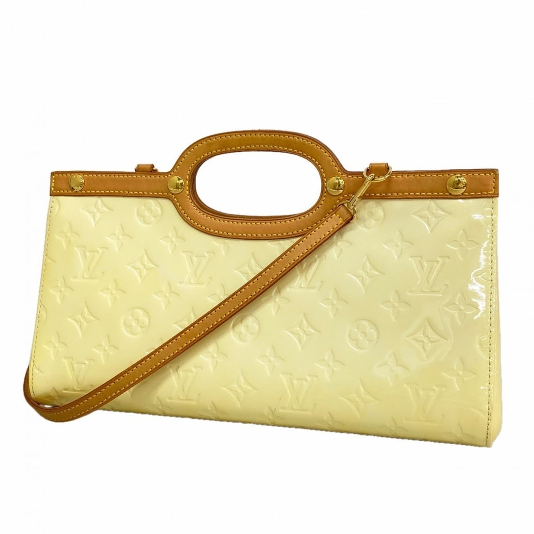 Louis Vuitton Vernis Roxbury Drive handbag, M91374 Perle, 2-way bag for women, P3043000: --- Catalog ---Category: SizeSize (HxWxD): 14cm x 32cm x 10cm / 5.51'' x 12.59'' x 3.93''Category: DesignType: HandbagColor: PearlGender: WomenCategory: GeneralMPN: M91374Brand: Louis Vuitton--- Item 