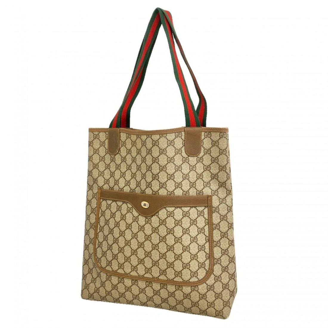 Gucci GG Supreme Sherry Line Tote Bag, Size 39, 02 003, Brown Gold, Women's, P3039135: --- Catalog ---Category: SizeSize (HxWxD): 37cm x 31cm x 9cm / 14.56'' x 12.2'' x 3.54''Category: DesignType: Tote bagColor: BrownGender: WomenMaterial: PVC Hardware Color: Gold, SilverCategory: Gener