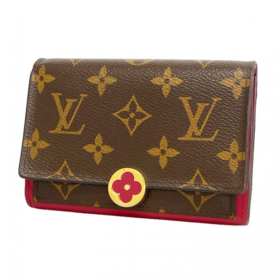 Louis Vuitton Monogram Portefeuille Flore Compact Wallet M64588 Fuchsia Women's P3038612: --- Catalog ---Category: SizeSize (HxWxD): 9.5cm x 13.5cm x 3.5cm / 3.74'' x 5.31'' x 1.37''Category: DesignType: Wallet (bi-fold)Color: FuchsiaGender: WomenCategory: GeneralMPN: M64588Brand: Louis Vu