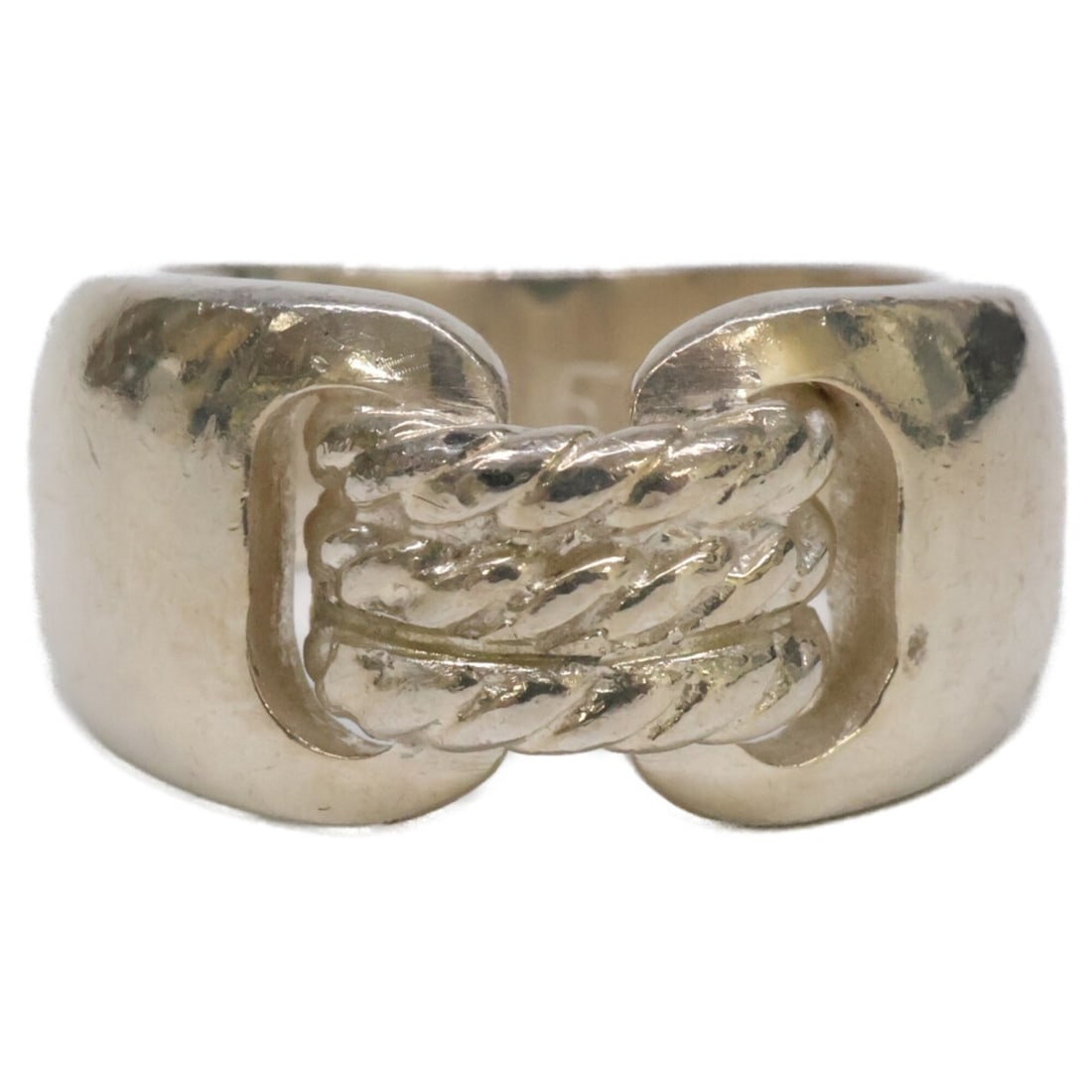 HERMES Hermes Chlorois Ring, Size 53, Silver, Women's: --- Catalog ---Category: SizeJP Size: 10US Size: 5.5Category: DesignType: Band ringColor: SilverGender: WomenMaterial: SilverCategory: GeneralBrand: Hermes--- Item List ---Section: ConditionRanking: R