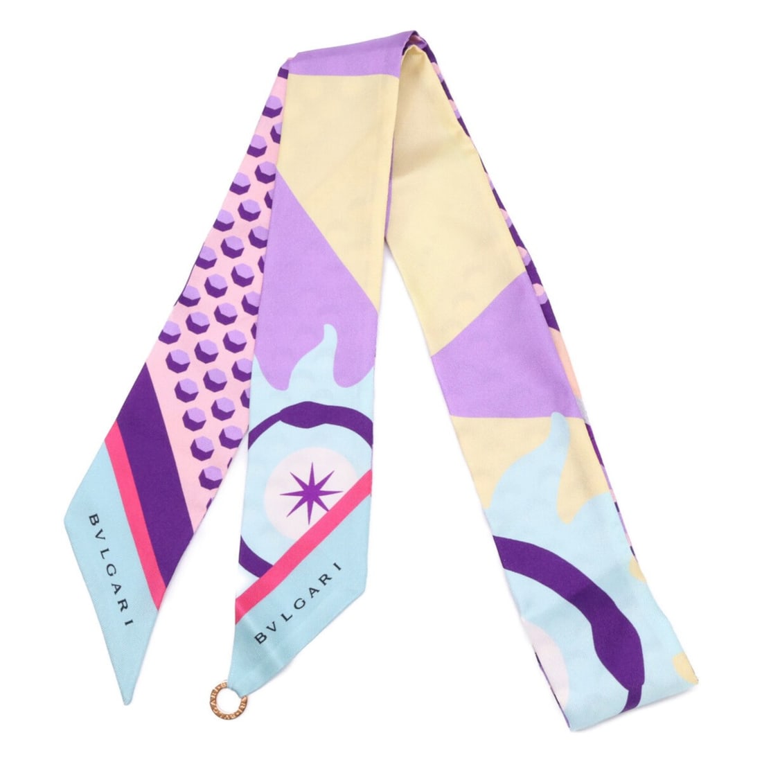 BVLGARI Bulgari Logo Ring Silk Sherry Scarf/Muffler Multicolor Women's: --- Catalog ---Category: SizeSize (LxW): 1.2m x 5cm / 47.24'' x 1.96''Category: DesignType: ScarfColor: Multi-colorGender: WomenMaterial: Silk Category: GeneralBrand: Bvlgari--- Item List ---Section: 