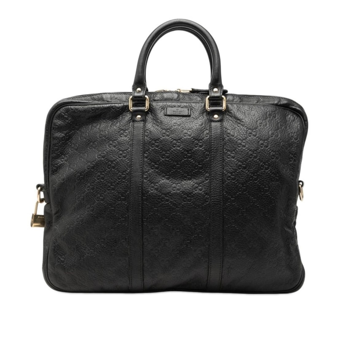 Gucci Guccissima Business Bag, Free Case, 2-Way, 208463, Black Leather, Men's GUCCI: --- Catalog ---Category: SizeSize (HxWxD): 30cm x 39cm x 5cm / 11.81'' x 15.35'' x 1.96''Category: DesignColor: BlackGender: MenMaterial: Leather Category: GeneralMPN: 208463Brand: Gucci--- Item List 