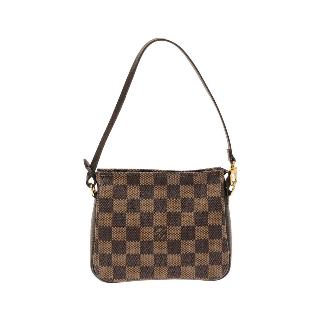 Louis Vuitton Damier Trouse Makeup N51982 Accessory Pouch: --- Catalog ---Category: SizeSize (HxWxD): 14cm x 17cm x 5.5cm / 5.51'' x 6.69'' x 2.16''Category: DesignType: PouchColor: EbeneGender: WomenMaterial: Coated canvas Hardware Color: GoldCategory: Gener