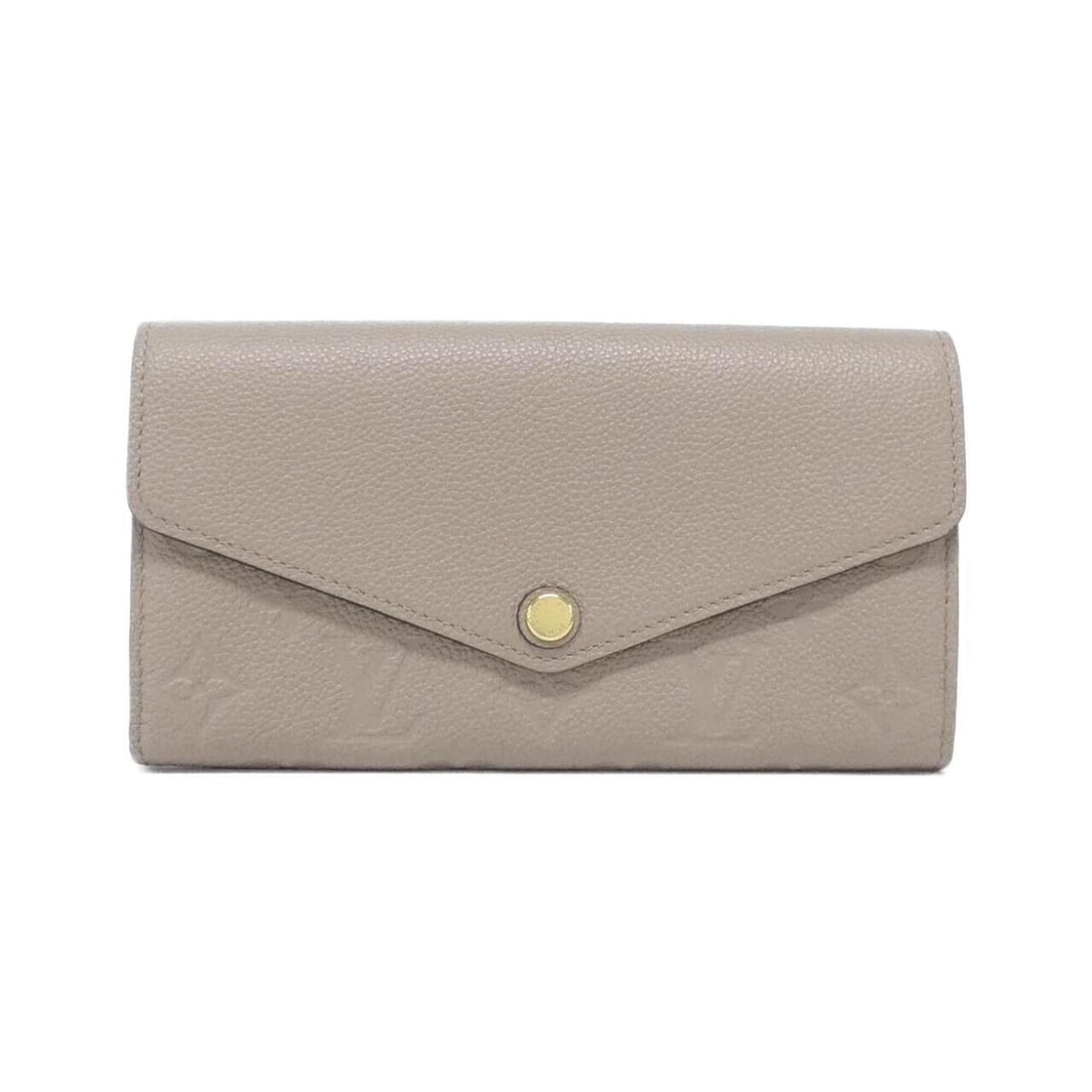 Louis Vuitton Monogram Empreinte Portefeuille Sarah M68708 Wallet: --- Catalog ---Category: SizeSize (HxWxD): 10cm x 19cm x 2cm / 3.93'' x 7.48'' x 0.78''Category: DesignType: Long wallet (bi-fold)Color: TourterelleGender: WomenMaterial: Leather Leather/Fur Type: Cal