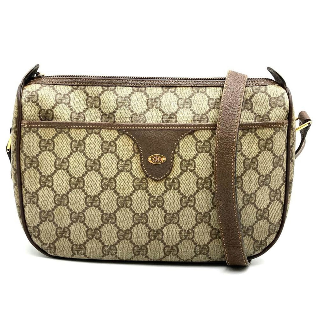 GUCCI 001 115 6106 Shoulder Bag GG Supreme Canvas Old Gucci Brown Women's: --- Catalog ---Category: SizeSize (HxWxD): 18cm x 26cm x 7cm / 7.08'' x 10.23'' x 2.75''Category: DesignType: Shoulder bagColor: BrownGender: WomenMaterial: GG Supreme , Canvas Category: GeneralBrand: