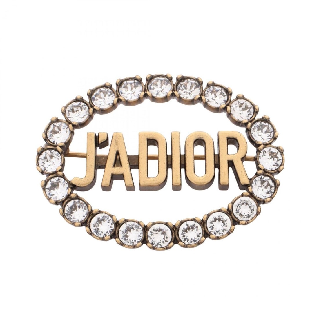 Christian Dior Dior J'ADIOR Brooch Accessory, Gold Plated (GP), Rhinestone, Women's, Tone, Clear: --- Catalog ---Category: DesignType: BroochColor: Clear, GoldGender: WomenMaterial: Gold plating, RhinestoneCategory: GeneralBrand: Christian Dior--- Item List ---Section: ConditionRanking: Rank A Use
