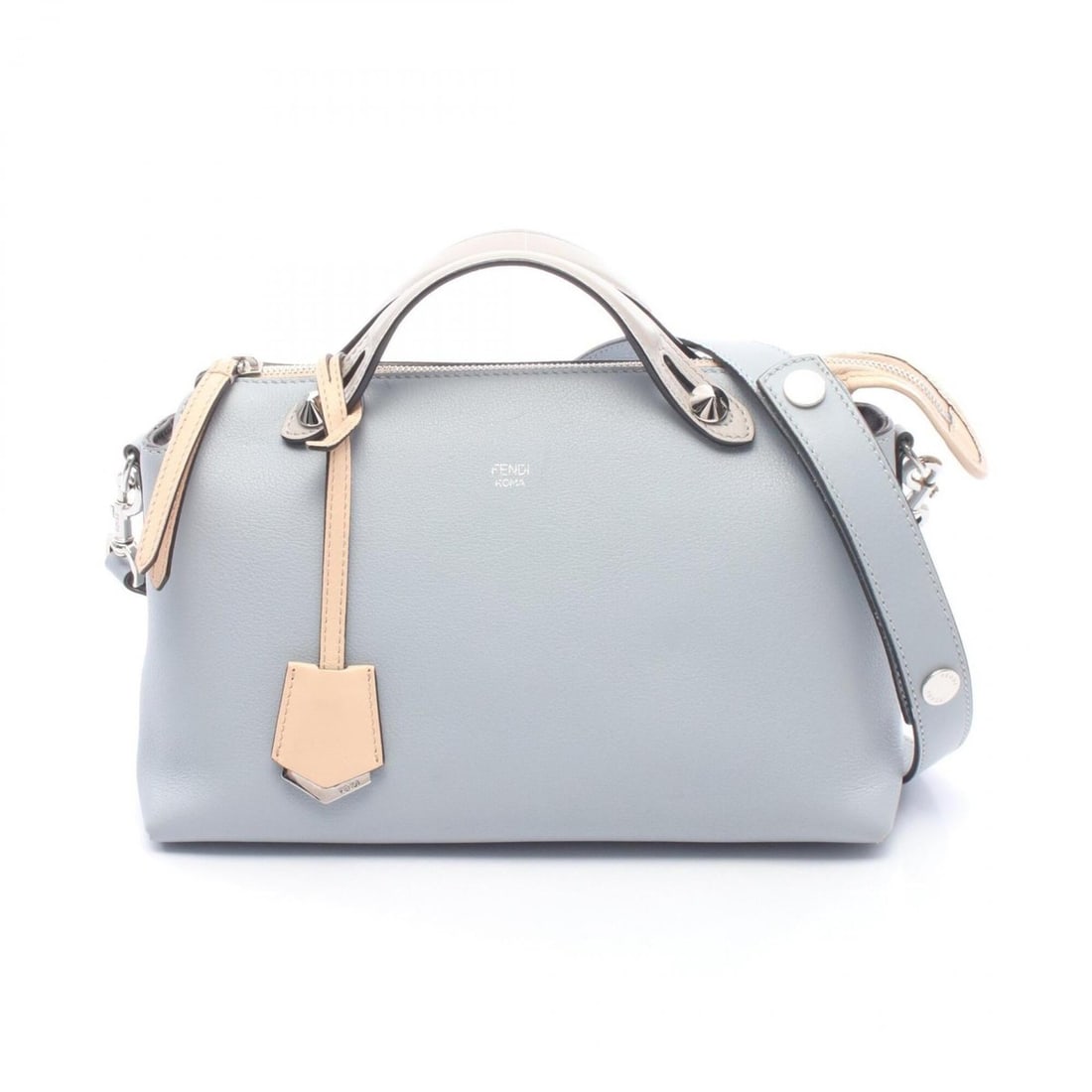 Fendi BY THE WAY MEDIUM 2-Way Handbag, Leather, Women's, Blue/Gray/Ivory, 8BL124: --- Catalog ---Category: SizeSize (HxWxD): 18cm x 28cm x 12cm / 7.08'' x 11.02'' x 4.72''Category: DesignType: HandbagColor: Blue, Gray, IvoryGender: WomenMaterial: Leather Category: GeneralMPN: 8BL12