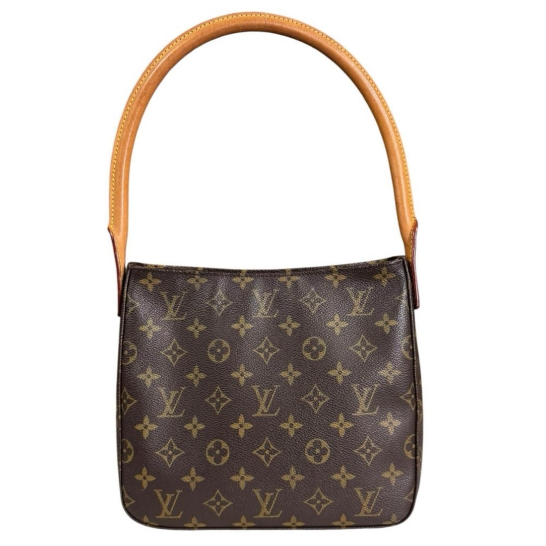 Louis Vuitton Looping MM Monogram Shoulder Bag, Canvas M51146 Brown, Women's LOUIS VUITTON: --- Catalog ---Category: SizeSize (HxWxD): 21cm x 24cm x 10cm / 8.26'' x 9.44'' x 3.93''Category: DesignType: Shoulder bagColor: BrownGender: WomenMaterial: Monogram , Canvas Category: GeneralMPN: M51