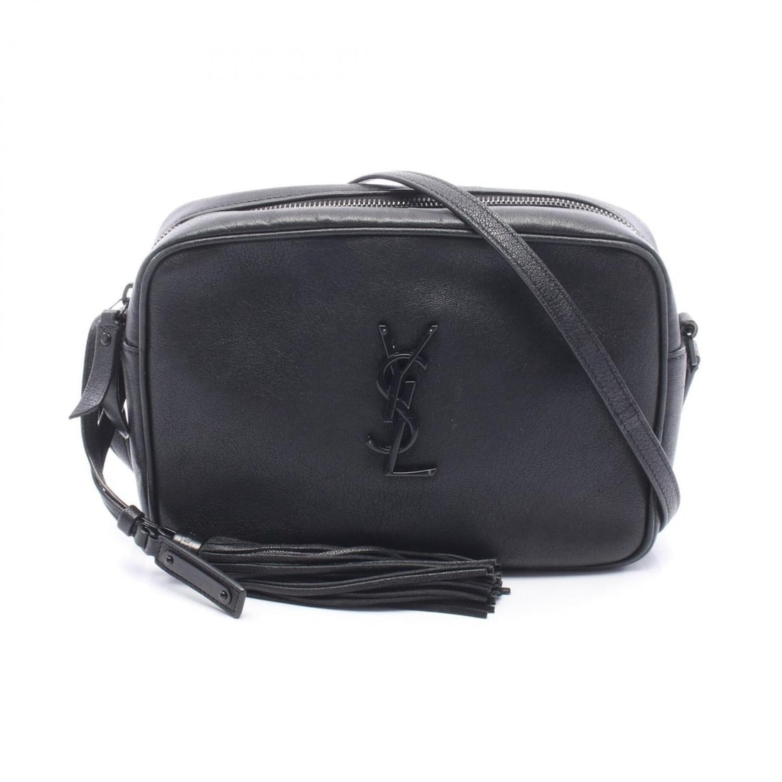 Yves Saint Laurent Saint Laurent Paris LOU Monogram Shoulder Bag/Handbag, Leather, Women's, Black,: --- Catalog ---Category: SizeSize (HxWxD): 15.5cm x 23cm x 6cm / 6.1'' x 9.05'' x 2.36''Category: DesignType: Handbag, Shoulder bagColor: BlackGender: WomenMaterial: Leather Category: GeneralMPN: 5744