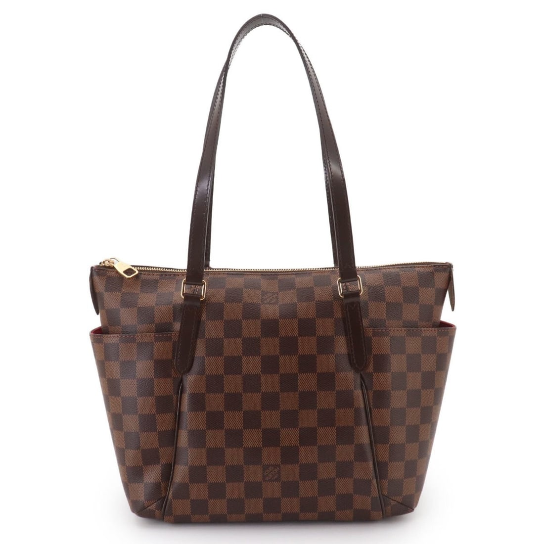 Totally PM Louis Vuitton Damier Tote Handbag Ebene Brown N41282: --- Catalog ---Category: SizeSize (HxWxD): 24cm x 34.5cm x 12cm / 9.44'' x 13.58'' x 4.72''Category: DesignType: Handbag, Tote bagColor: Brown, Damier CanvasGender: WomenMaterial: Damier Canvas Catego